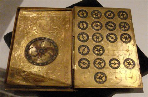 File:16th century French cypher machine in the shape of a book with ...