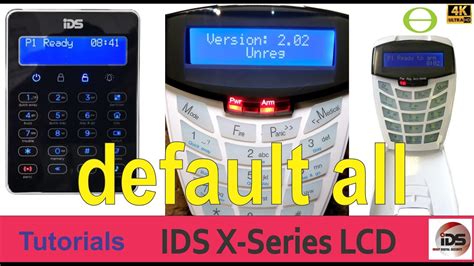 How to default all your IDS X-Series keypads on your IDS alarm system - YouTube