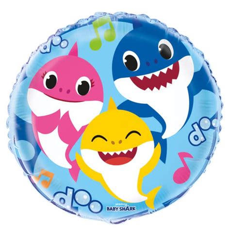 18 inch Unique Baby Shark Foil Balloon - 77397