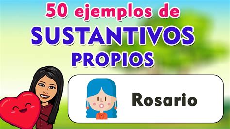 50 Ejemplos De Sustantivos Propios 😁😄| FÁCIL EN 3 MINUTOS - YouTube