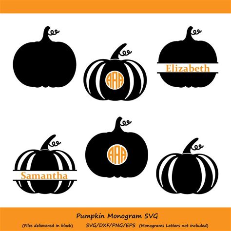 Pumpkin SVG Pumpkin Monogram Svg Thanksgiving Pumpkin Svg | Etsy