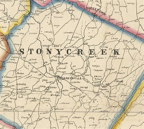 Somerset County Pennsylvania 1860x Old Wall Map With - Etsy