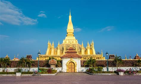 Pha That Luang in Vientiane | Vietnam Motorbike Tours