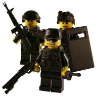 SWAT Team 3 Man - Custom Minifigs | Swat police, Lego army, Lego military