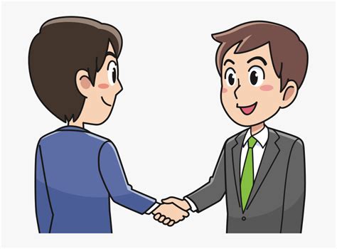 Man Shake Hands Clipart, HD Png Download - kindpng