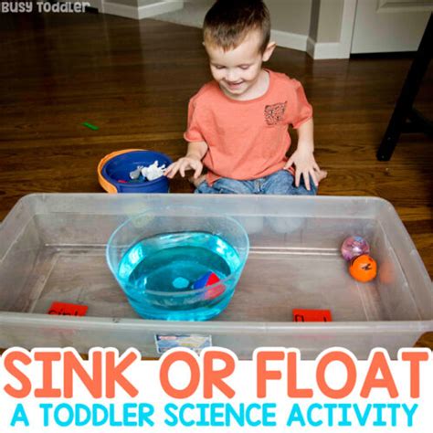 Sink or Float: Toddler Science Experiment - Busy Toddler