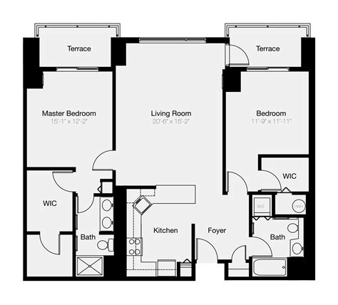 Condo Floor Plans 2 Bedroom | Review Home Co