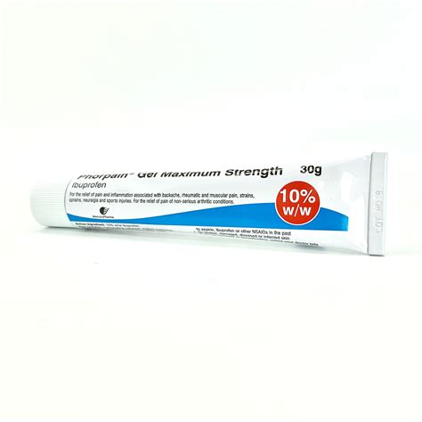 Ibuprofen Gel 10% Max | 30g Tube | Home Health UK