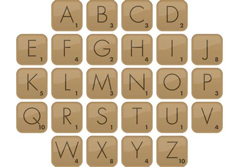 Scrabble Font Vector Type - Download Free Vector Art, Stock Graphics ...