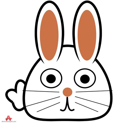 Easy Bunny Face Drawing | Free download on ClipArtMag