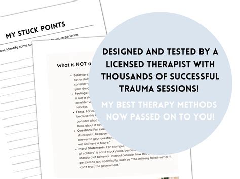 CPT for Trauma Worksheets & Handouts on Stuck Points - Etsy