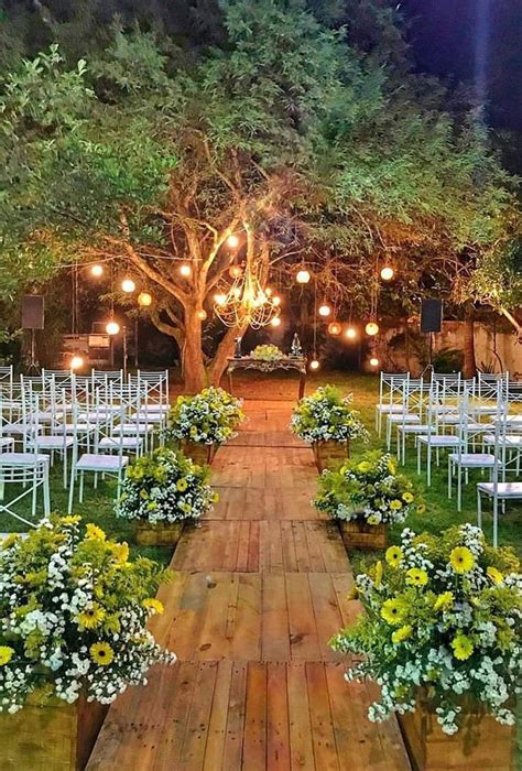 Romantic Wedding Bouquets Ideas | Wedding lights, Outdoor wedding decorations, Outdoor wedding