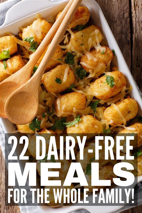 Milk Allergies? 44 Easy and Delicious Dairy Free Recipes for Kids | Dairy free recipes dinner ...