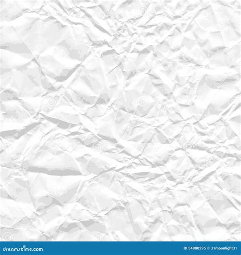 Fondo Del Papel Arrugado Blanco Ilustración del Vector - Ilustración de ...