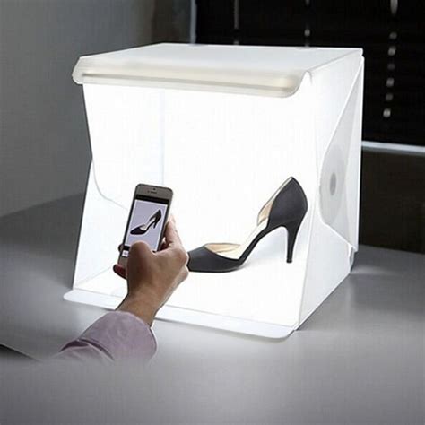 2019 24cm / 9 Mini Folding Lightbox Photography Studio Softbox LED ...