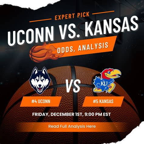 UConn vs. Kansas Odds, Expert Pick - Friday, Dec. 1