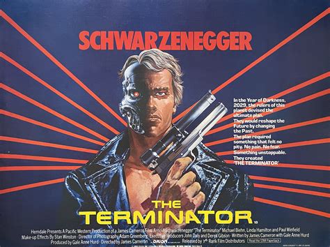 Original The Terminator Movie Poster - Arnold Schwarzenegger - Sci Fi