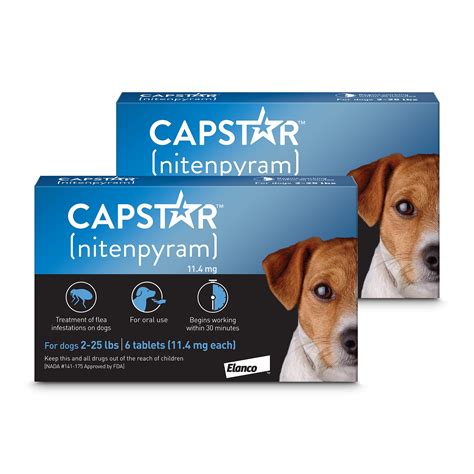 Capstar Flea Tablets for Dogs 2-25 lbs., Count of 12 | Petco