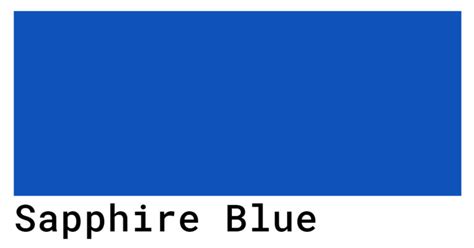 Sapphire Blue Color Codes - The Hex, RGB and CMYK Values That You Need