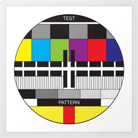 Test Pattern Art Print by CurlyPops | Society6