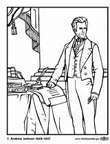 US Presidents Andrew Jackson  Coloring Pages 24 sketch template