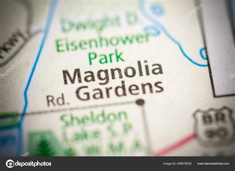 Magnolia Gardens Texas Usa Map Stock Photo by ©aliceinwonderland2020 456079530