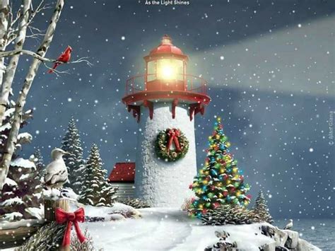 Pin by Douglas King on lighthouses | Christmas art, Christmas scenes ...