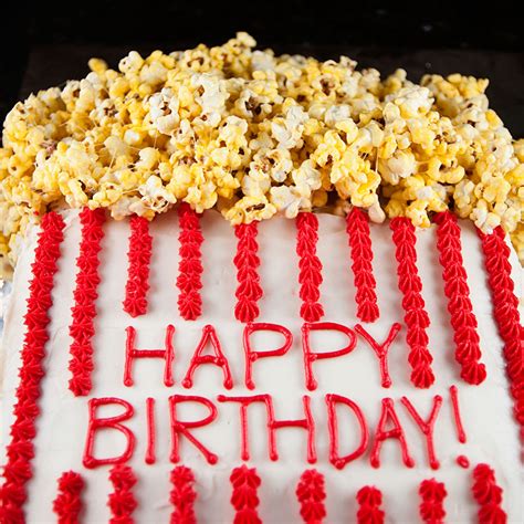 Popcorn Birthday Cake – With Sprinkles on Top