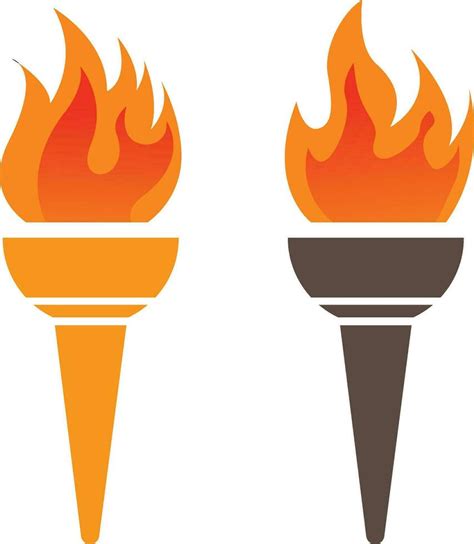 Olympic Torch symbol set 28567080 Vector Art at Vecteezy