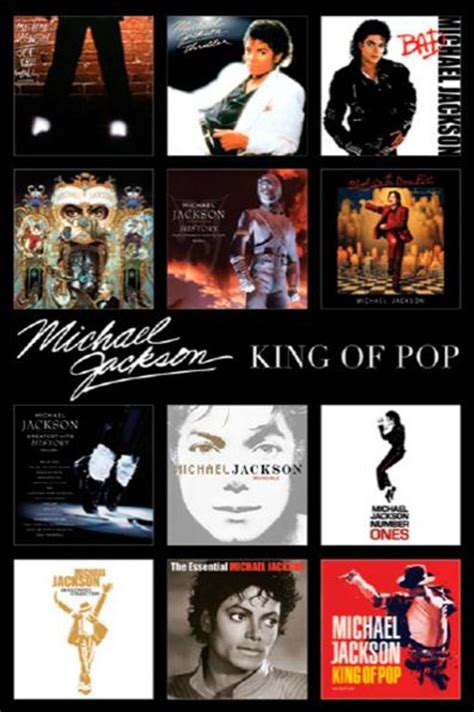 Michael Jackson Albums Poster 24x36 inch - Poster Foundry