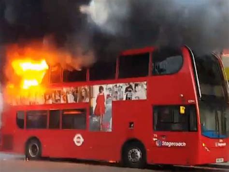 Arson suspected after double-decker bus catches fire in Lewisham | The Independent | The Independent
