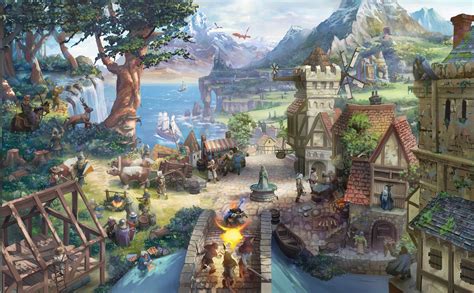 3840x2378 therian saga 4k free wide hd wallpaper Fantasy Village ...