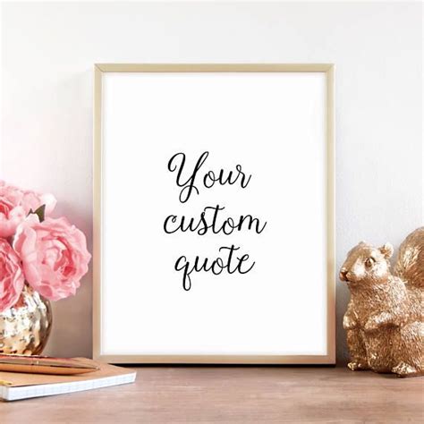 Personalized Gift, Quote Custom Print, Quote Custom Art, Custom Word ...