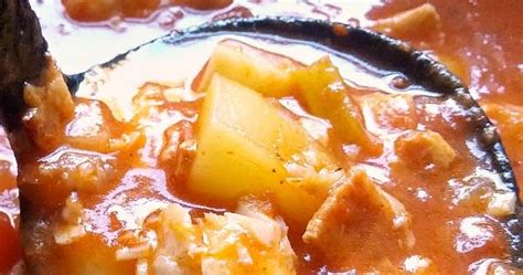 Classic southern catfish stew recipe with potatoes, stewed tomatoes and fatback or bacon. | Fish ...