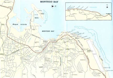 Montego Bay road Map • mappery