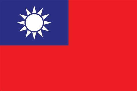 Printable Flags of Taiwan | Vector World Flags