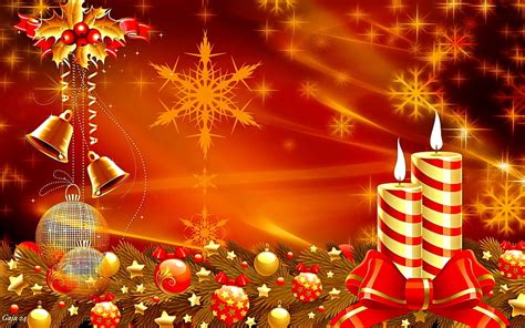 Christmas background, red, stars, pretty, lovely, christmas, holiday, decoration, HD wallpaper ...