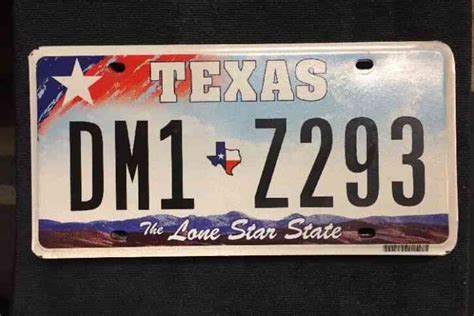 Texas CLASSIC AUTO License Plate Antique Historic Vintage