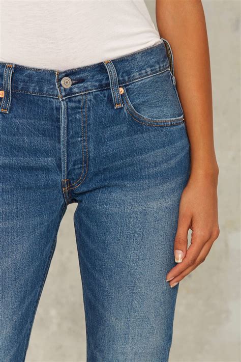 Lyst - Levi's Jeans For Women 501 Jeans - Wear & Tear in Blue