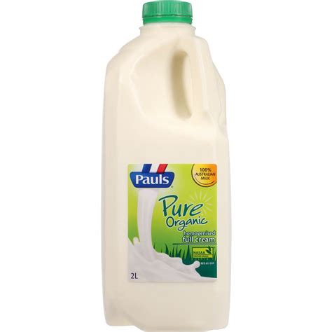 Pauls Pure Organic Full Cream Homogenised Milk 2l | Woolworths