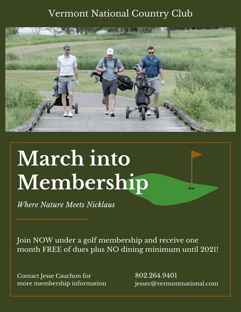 Membership - Vermont National Country Club