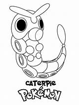 Pokemon Caterpie coloring Pages  Free Printable sketch template