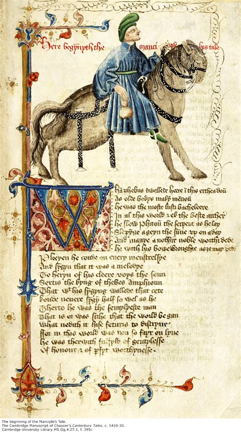 Chaucer. Manciple's Tale. [Canterbury Tales Study Resources]