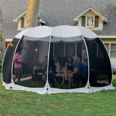 Screen House Tent Instant Outdoor Canopy Pop Up Gazebo 15x15 Gray - Walmart.com - Walmart.com