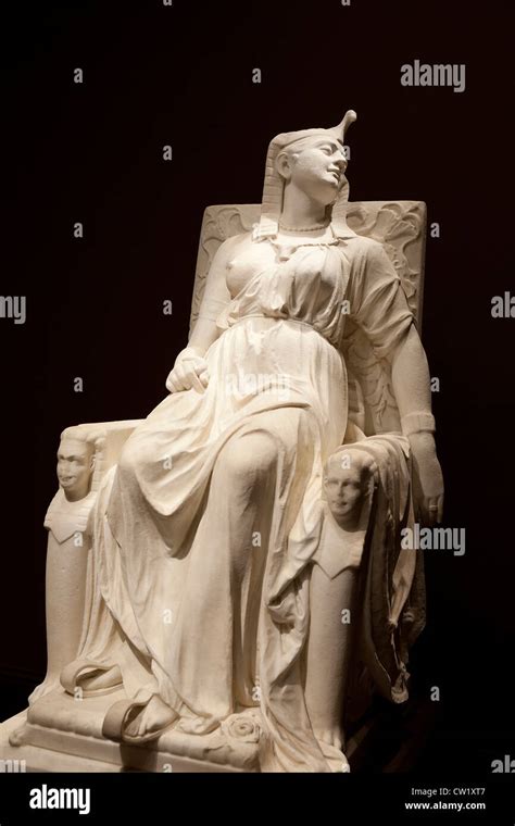 "The Death of Cleopatra" marble sculpture by Edmonia Lewis, 1876 Stock ...