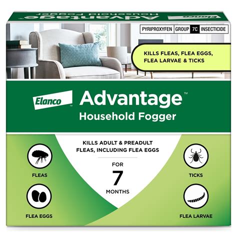 Advantage Household Fogger, Kills Fleas & Ticks, Flea Fogger for Home, 2 oz. (Pack of 3 ...