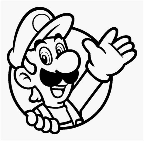 Luigi Clipart Black And White - Super Mario 3d World Luigi Icon, HD Png ...