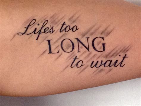 Life's too long tattoo by Jordan Nel (Sorry Mom Tattoos) | Mom tattoos, Sorry mom tattoo, Tattoos