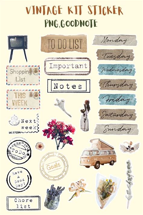 Journal Stickers Printable Aesthetic