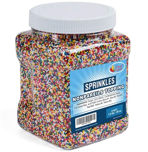 Hundreds and Thousands - Sprinkles - Rainbow Sprinkles - Bulk Sprinkles - 0.86kg: Amazon.co.uk ...